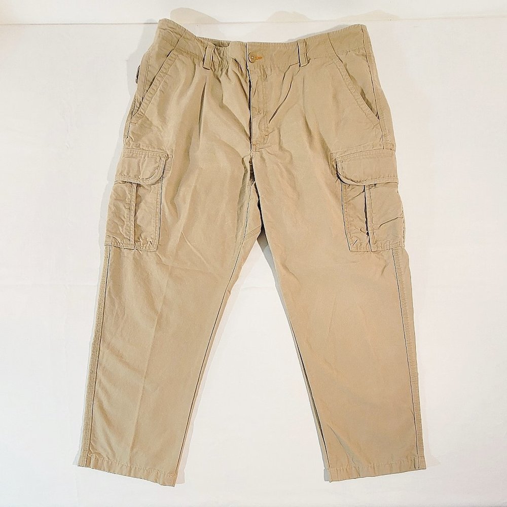 LL BEAN Men's 40x30 (Actual 40.5 x 30) Allagash Natural Fit Ripstop Cargo Pants